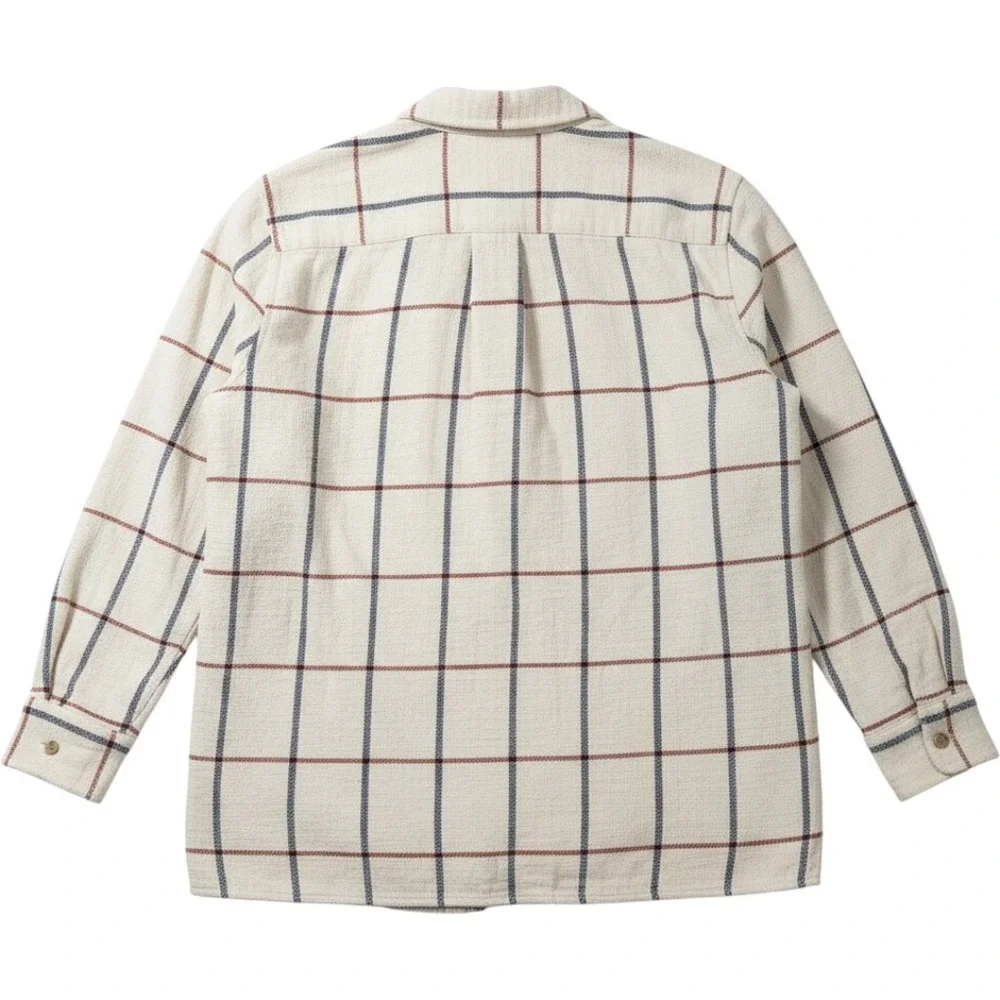 Madewell Button Down Shirt Womens XS Textured Woven Cream Plaid‎ NB571